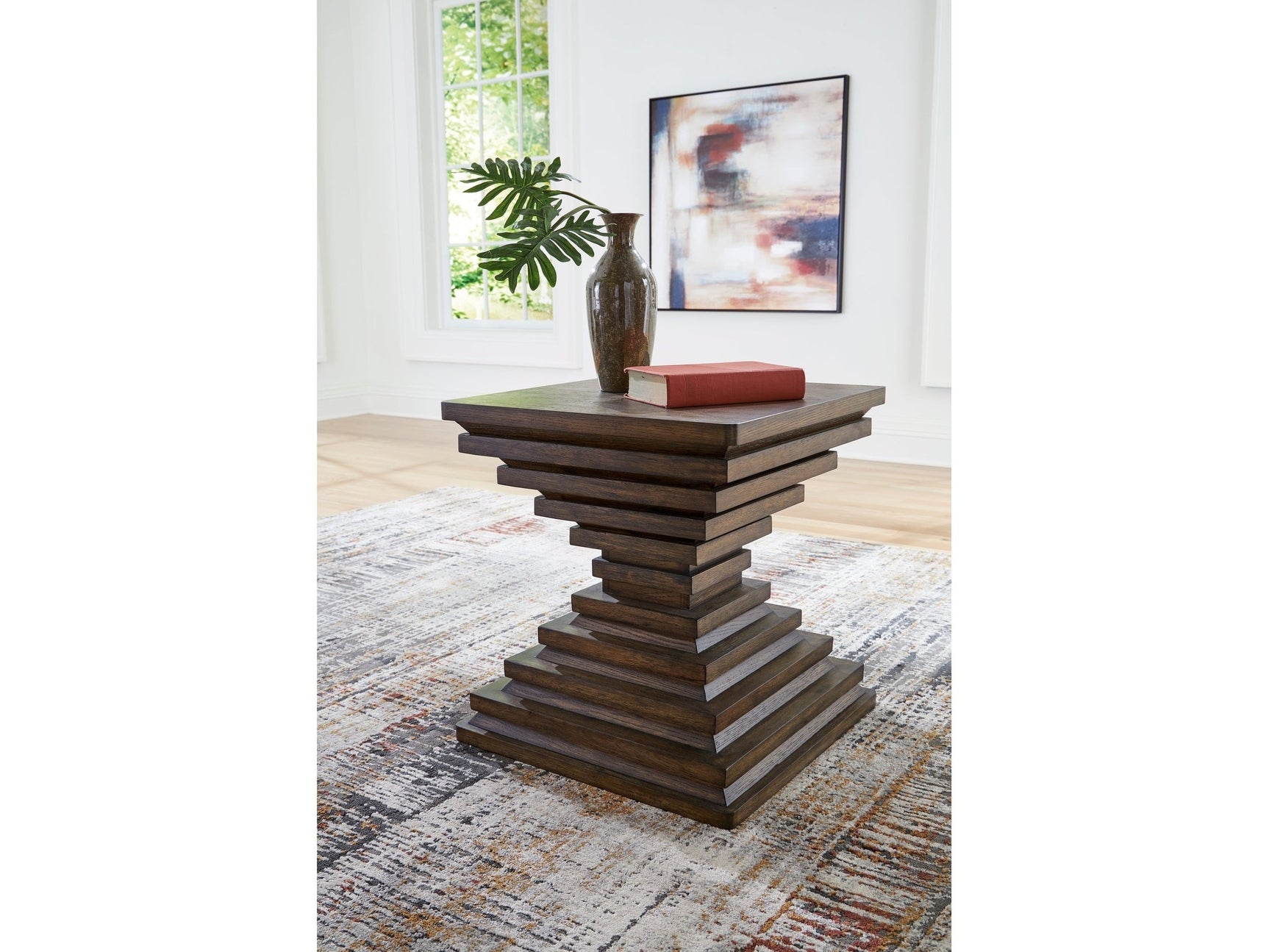 Hannodream Warm Brown Square End Table (Online Special Price) - Ornate Home