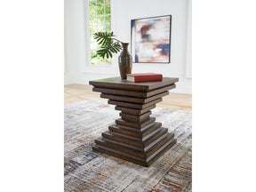 Hannodream Warm Brown Square End Table (Online Special Price) - Ornate Home