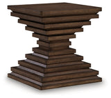 Hannodream Warm Brown Square End Table (Online Special Price) - Ornate Home