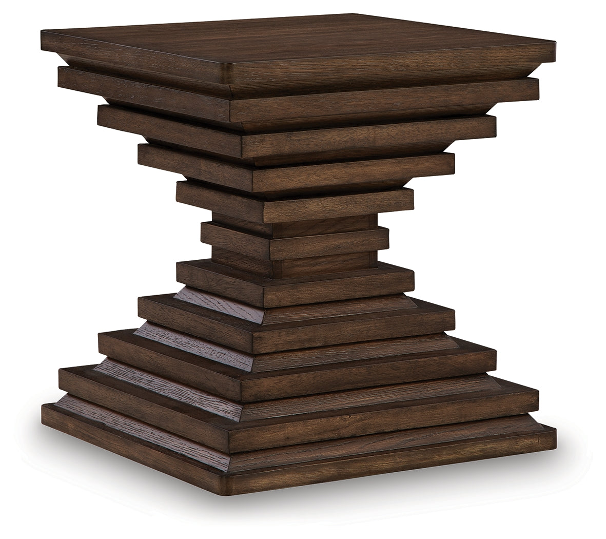 Hannodream Warm Brown Square End Table (Online Special Price) - Ornate Home