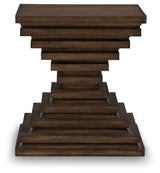 Hannodream Warm Brown Square End Table (Online Special Price) - Ornate Home