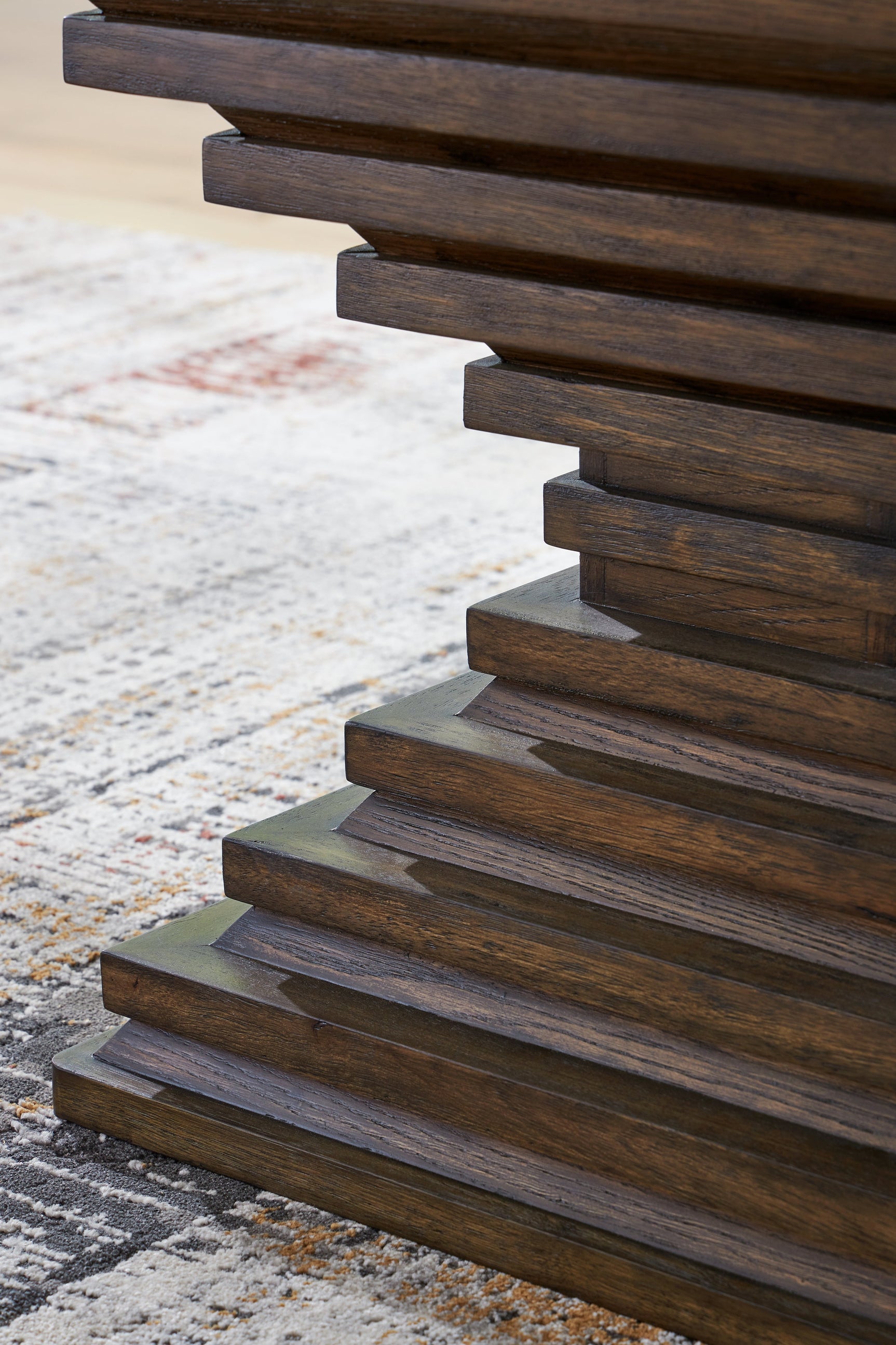 Hannodream Warm Brown Square End Table - Ornate Home