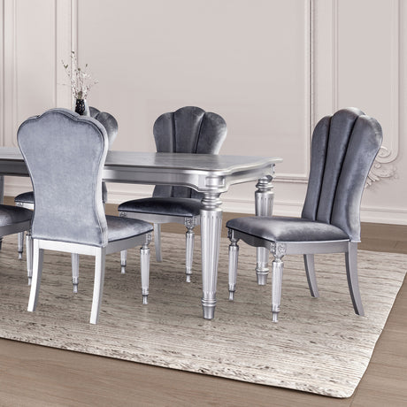 Hannoria Silver Side Chair (Set of 2) - Ornate Home
