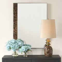 Hanover Bronze/Brown/Gold Marble Mirror - Ornate Home