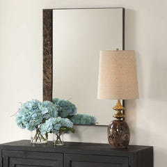 Hanover Bronze/Brown/Gold Marble Mirror - Ornate Home