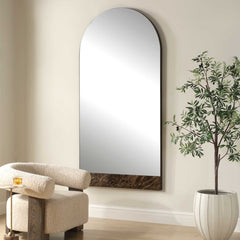 Hanover Bronze/Brown Marble Arch Mirror - Ornate Home