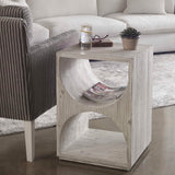 Hans White Side Table - Ornate Home