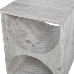 Hans White Side Table - Ornate Home