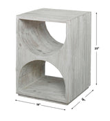 Hans White Side Table - Ornate Home