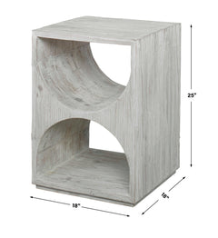 Hans White Side Table - Ornate Home