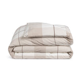 Hanson Ivory/Toffee Brown King Duvet Cover