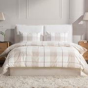 Hanson Ivory/Toffee Brown King Duvet Set