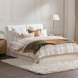 Hanson Ivory/Toffee Brown King Duvet Set