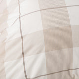 Hanson Ivory/Toffee Brown King Duvet Set