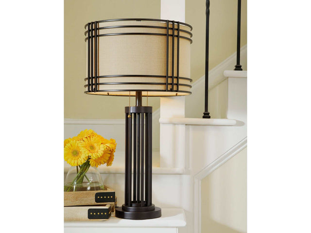 Hanswell Dark Brown Table Lamp (Online Special Price) - Ornate Home