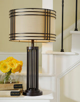 Hanswell Dark Brown Table Lamp (Online Special Price) - Ornate Home