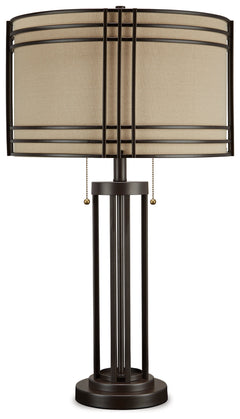 Hanswell Dark Brown Table Lamp - Ornate Home