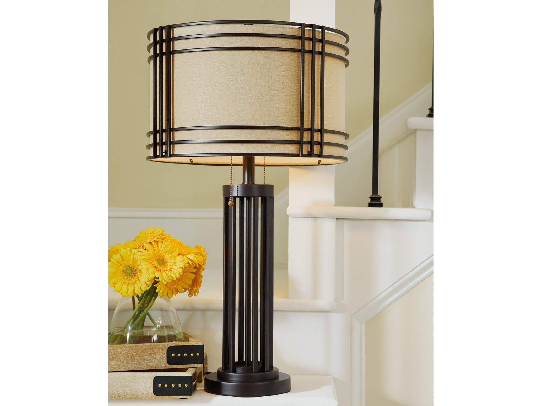 Hanswell Dark Brown Table Lamp (Set of 2) (Online Special Price) - Ornate Home