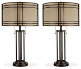 Hanswell Dark Brown Table Lamp (Set of 2) (Online Special Price) - Ornate Home