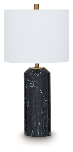 Hanzila Black/Gold Table Lamp - Ornate Home
