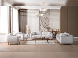Happy Grey 4-pieces (2 Sofa & 2 Chair) Living Room Set