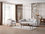 Happy Grey Stationary Sofa