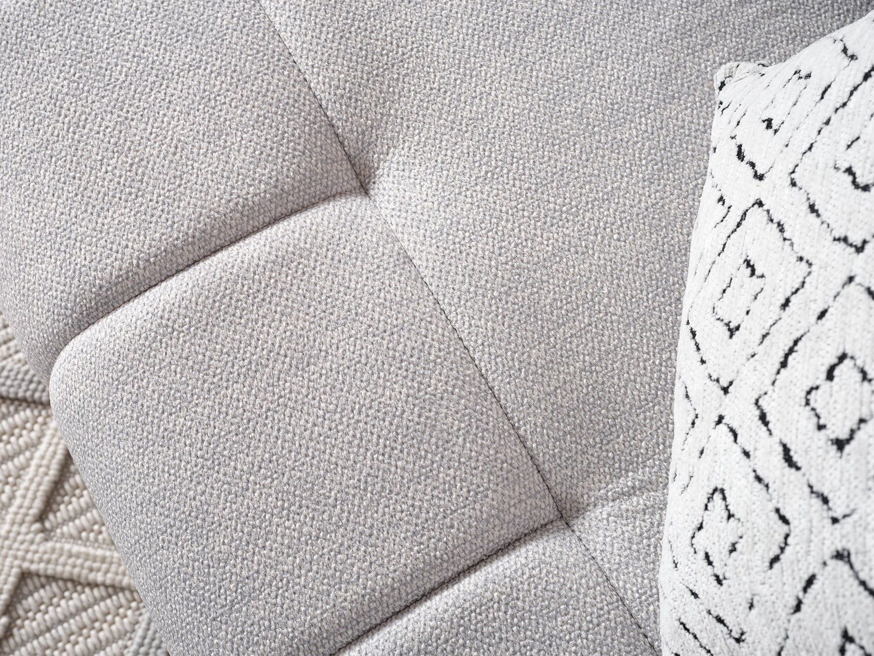 Happy Grey Stationary Sofa