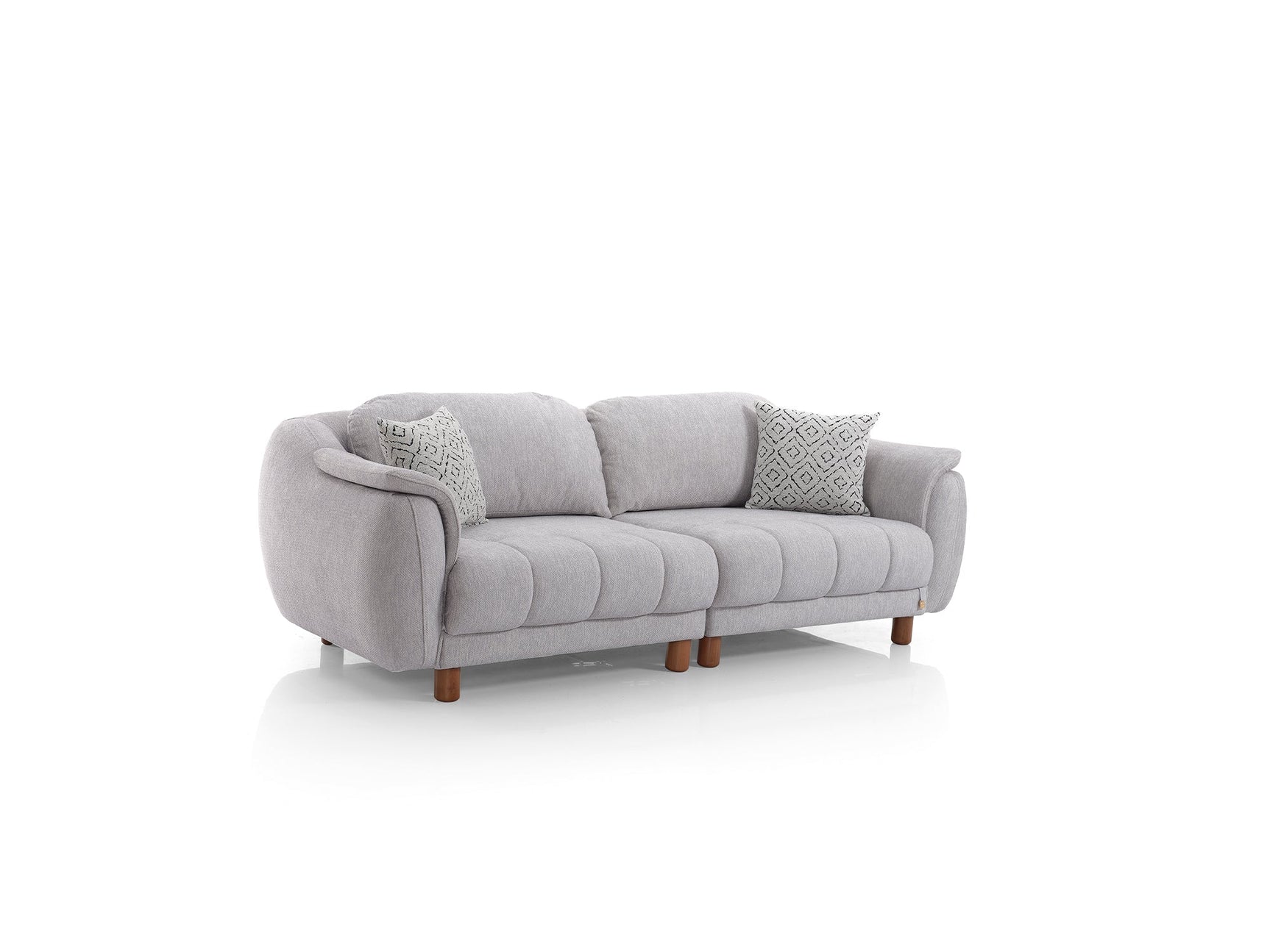 Happy Grey Stationary Sofa
