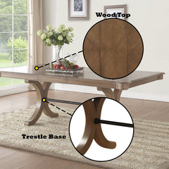 Harald Gray Oak Rectangular Dining Table - Ornate Home