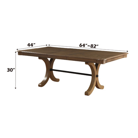 Harald Gray Oak Rectangular Dining Table - Ornate Home