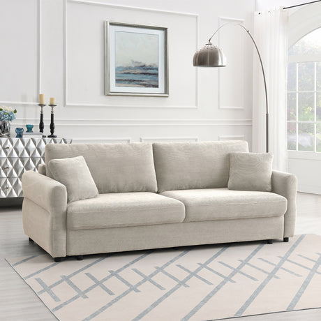 Haran Beige Sofa W/Sleeper - Ornate Home