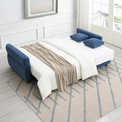 Haran Blue Sofa W/Sleeper - Ornate Home