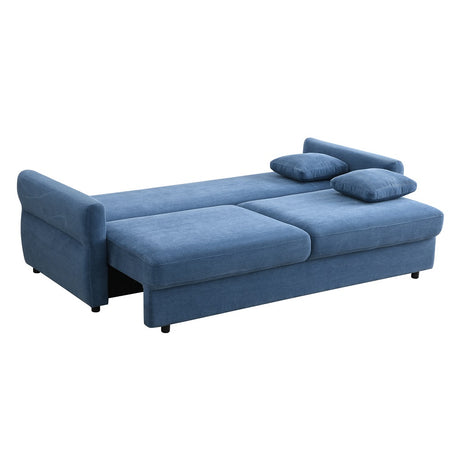 Haran Blue Sofa W/Sleeper - Ornate Home