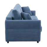 Haran Blue Sofa W/Sleeper - Ornate Home