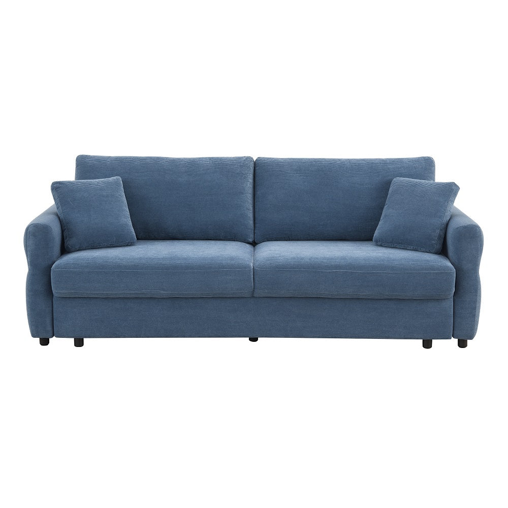 Haran Blue Sofa W/Sleeper - Ornate Home