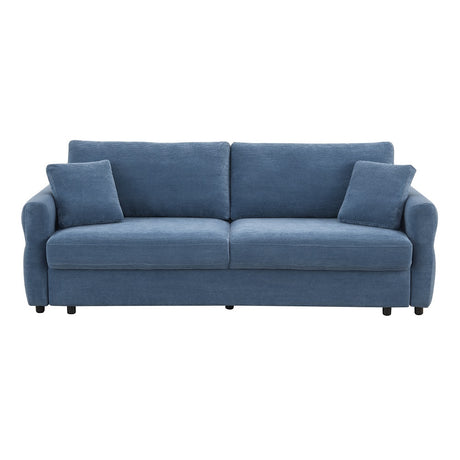 Haran Blue Sofa W/Sleeper - Ornate Home