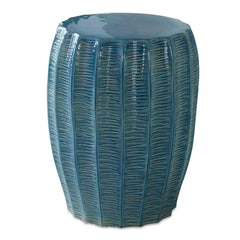 Harbor Aqua Blue Garden Stool - Ornate Home