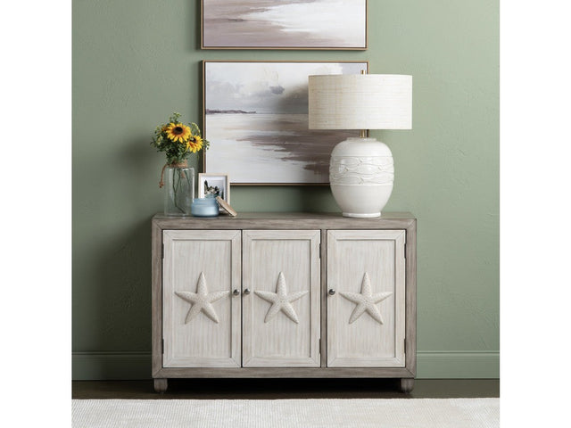Harbor Brown/White Three-Door Sideboard - Ornate Home