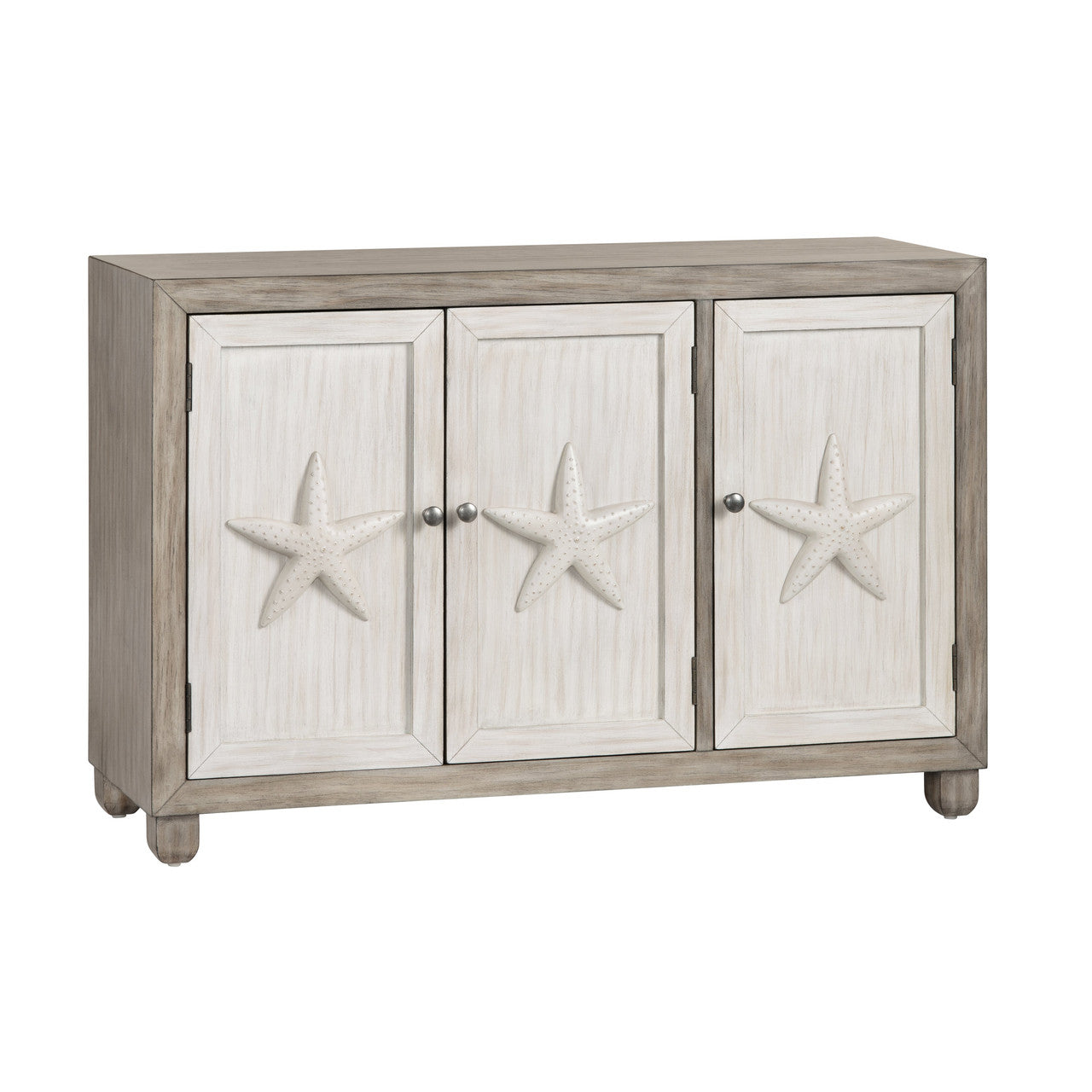 Harbor Brown/White Three-Door Sideboard - Ornate Home