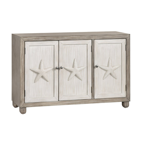 Harbor Brown/White Three-Door Sideboard - Ornate Home