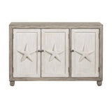 Harbor Brown/White Three-Door Sideboard - Ornate Home