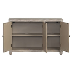 Harbor Brown/White Three-Door Sideboard - Ornate Home