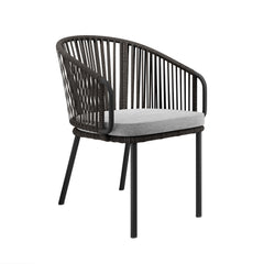 Harbor Charcoal/Gray Outdoor Patio Armchair - Ornate Home