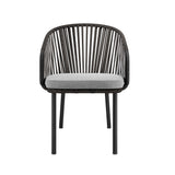 Harbor Charcoal/Gray Outdoor Patio Armchair - Ornate Home