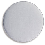 Harbor Court Gray Ottoman w/ Cushion - Ornate Home