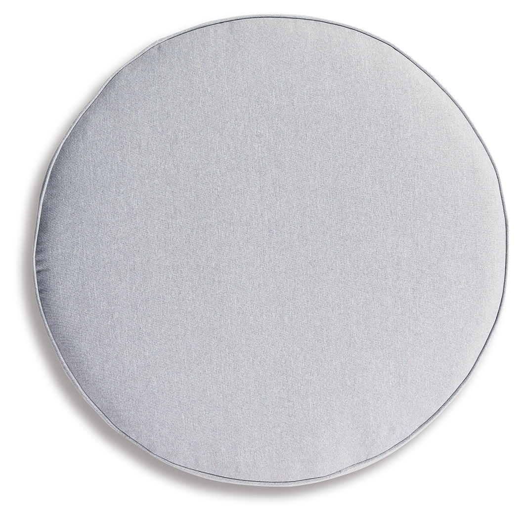 Harbor Court Gray Ottoman w/ Cushion - Ornate Home