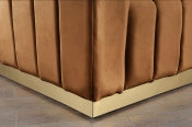 Harbor Saddle 86.5" Velvet Upholstered Sofa - Ornate Home