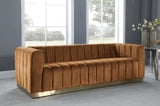 Harbor Saddle 86.5" Velvet Upholstered Sofa - Ornate Home