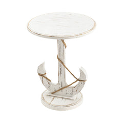 Harbor White/Brown Accent Table - Ornate Home