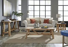 Harby Reclaimed Wood Console Table in Rustic Tawny - Ornate Home